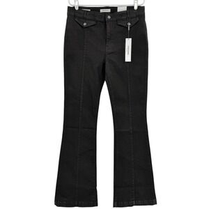 Vigoss Women's Black Boot Cut Trouser Size 32‎ High Rise Stretch NWT